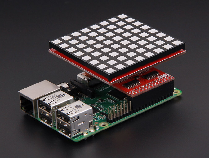 라즈베리파이 RGB LED 매트릭스 확장 모듈 Raspberry Pi RGB-LED-Matrix Expansion Module [317990017]