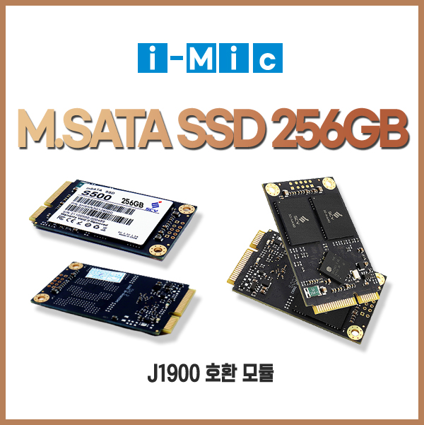 아이믹 SSD 256G M.sata, 산업용 미니 PC-J1900 (아이믹 - J1900) 호환용